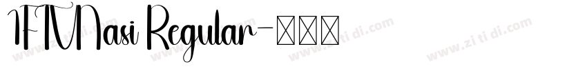 1FTVNasi Regular字体转换